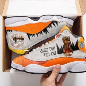 Camping Bear I Hate People Air Jordan 13 Sneakers