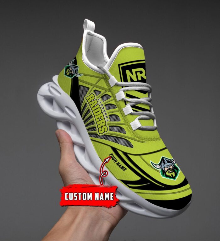 Canberra Raiders Custom Name NRL Max Soul Shoes