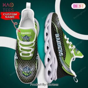 Canberra Raiders NRL Green Mix Black Custom Name Max Soul Shoes