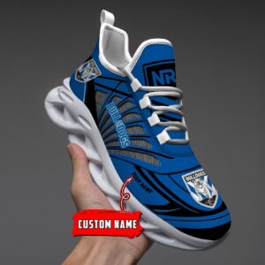 Canterbury Bankstown Bulldogs Custom Name NRL Max Soul Shoes