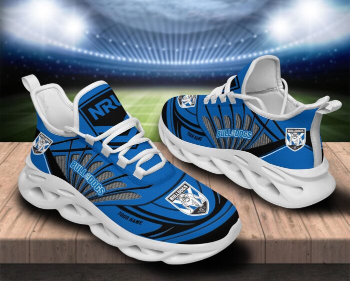 Canterbury Bankstown Bulldogs Custom Name NRL Max Soul Shoes