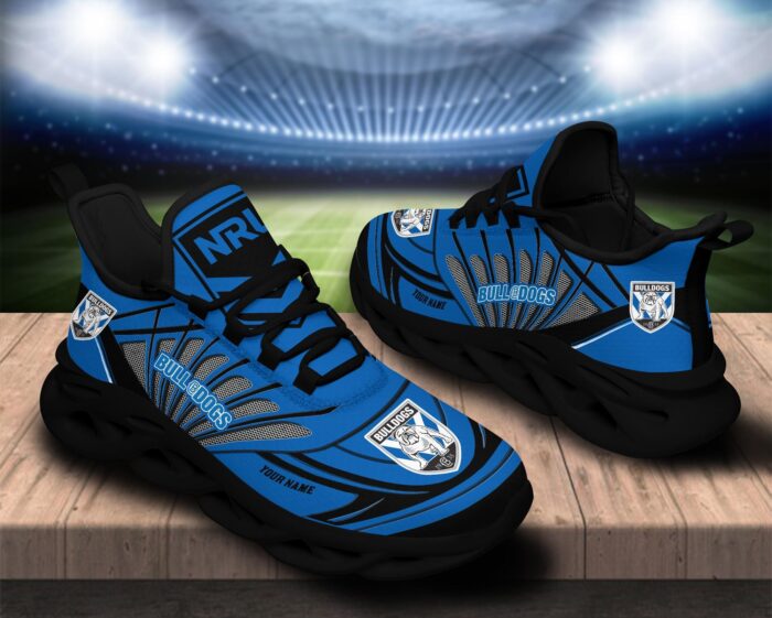 Canterbury Bankstown Bulldogs Custom Name NRL Max Soul Shoes