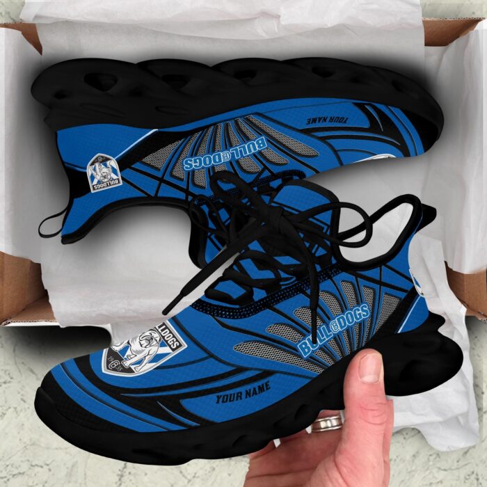 Canterbury Bankstown Bulldogs Custom Name NRL Max Soul Shoes