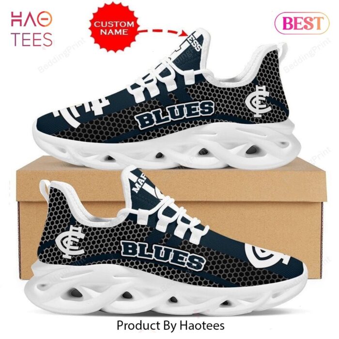 Carlton Blues AFL Custom Name Max Soul Shoes