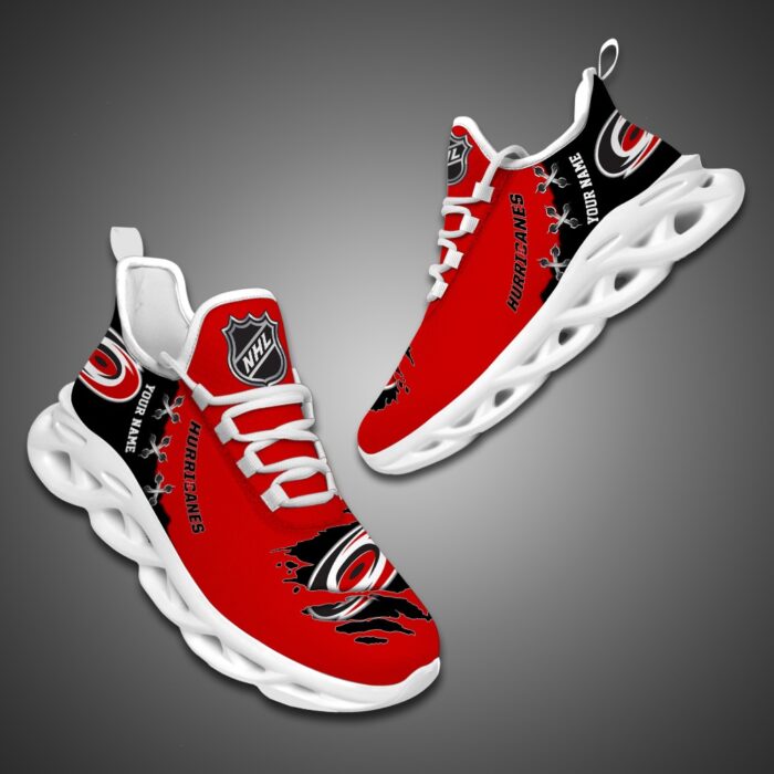 Carolina Hurricanes Personalized NHL Max Soul Shoes