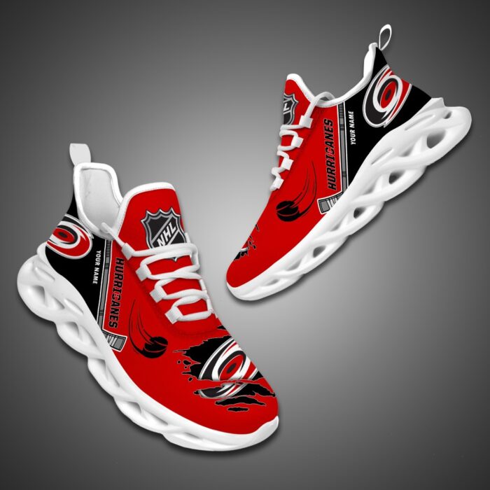 Carolina Hurricanes Personalized NHL Max Soul Shoes Ver 2