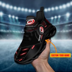 Carolina Hurricanes Personalized NHL Sport Black Max Soul Shoes