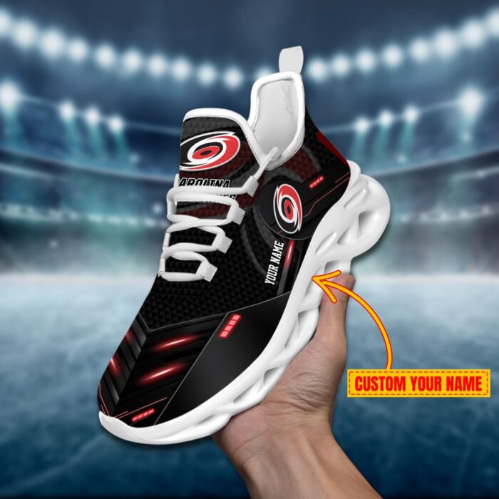 Carolina Hurricanes Personalized NHL Sport Black Max Soul Shoes