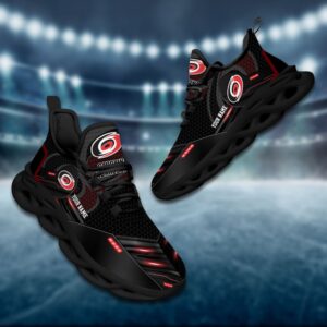 Carolina Hurricanes Personalized NHL Sport Black Max Soul Shoes