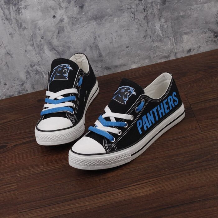 Carolina Panthers Custom Shoes Low Top Canvas Shoes