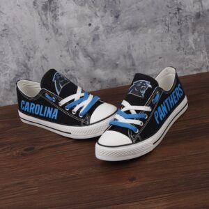 Carolina Panthers Custom Shoes Low Top Canvas Shoes