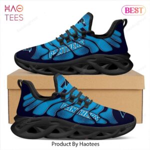 Carolina Panthers NFL Black Blue Color Max Soul Shoes