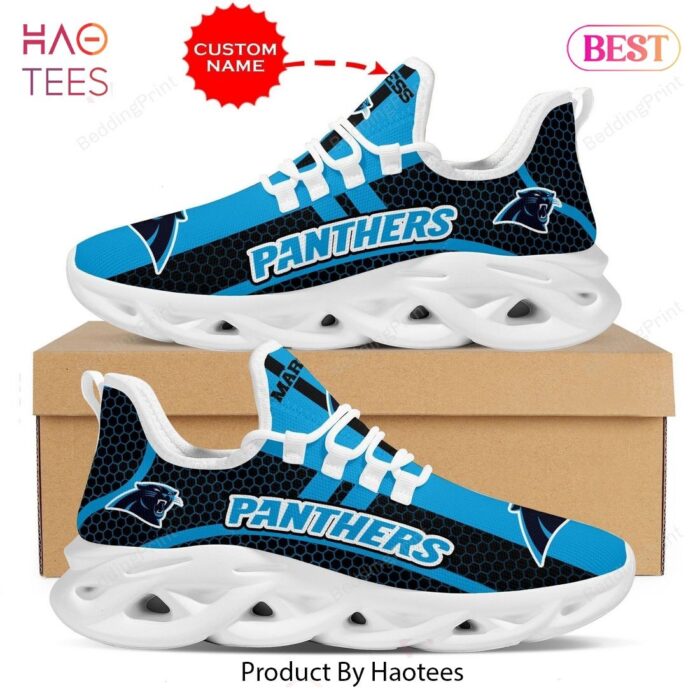 Carolina Panthers NFL Black Mix Blue Max Soul Shoes