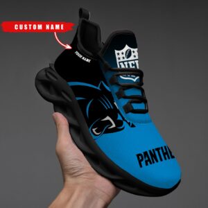 Carolina Panthers Personalized Custom Name Max Soul Shoes