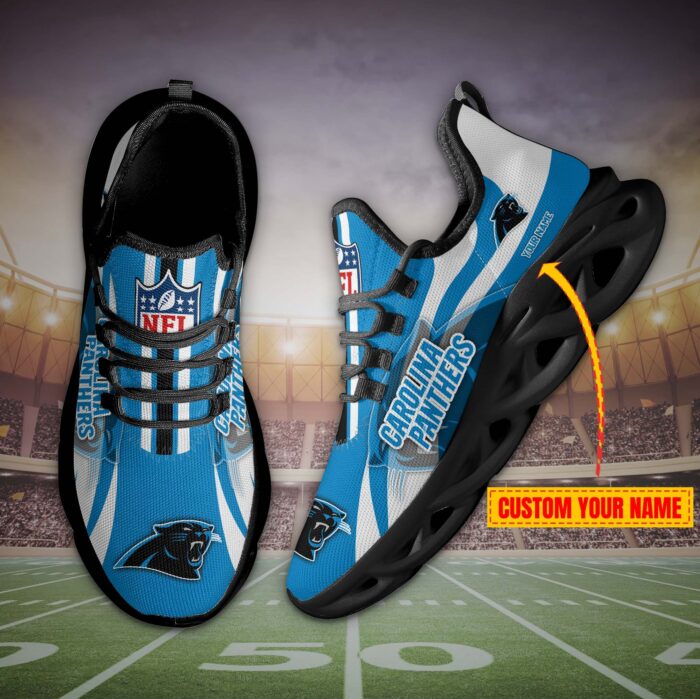 Carolina Panthers Personalized Max Soul Shoes