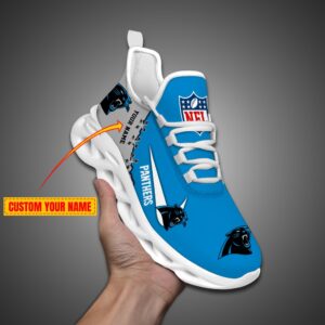 Carolina Panthers Personalized NFL Max Soul Shoes