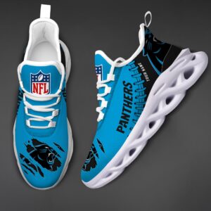 Carolina Panthers Personalized NFL Max Soul Shoes for NFL Fan