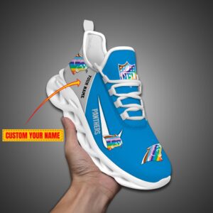 Carolina Panthers Personalized Pride Month Luxury NFL Max Soul Shoes Ver 2