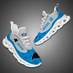 Carolina Panthers Personalized Weed Limited Edition Max Soul Shoes