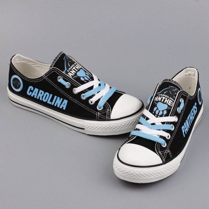 Carolina Panthers Shoes Mens Low Top Canvas Shoes