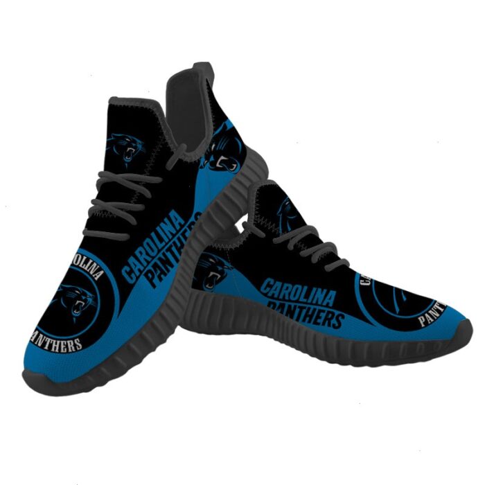 Carolina Panthers Sneakers Big Logo Yeezy Shoes