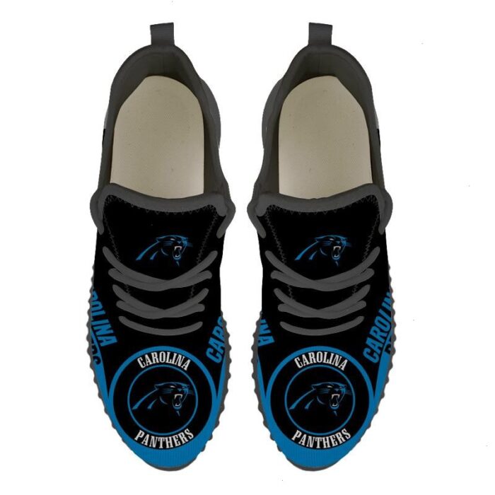 Carolina Panthers Sneakers Big Logo Yeezy Shoes Art 1946