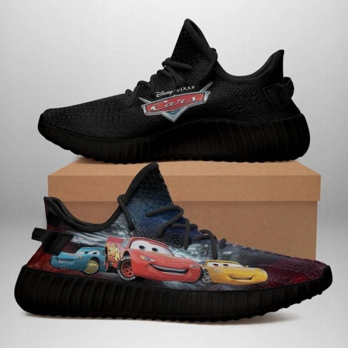 Cars Black Yeezy Shoes For Men And Women Yeezy Shoes Sport Teams Custom Shoes Gift