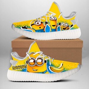 Cartoon Banana Minions Yeezy Shoes Hg