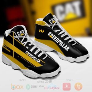 Caterpillar Inc Black Yellow Air Jordan 13 Shoes