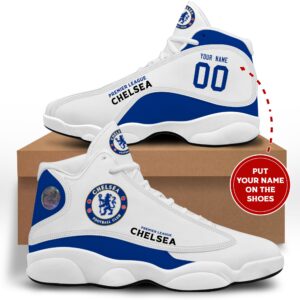 Chelsea Air Jordan 13 Custom Name Shoes