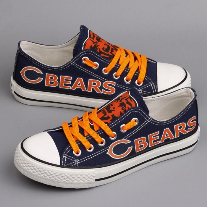 Chicago Bears Men's Shoes Low Top Canvas Shoes