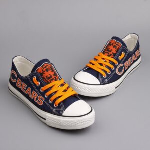 Chicago Bears Men's Shoes Low Top Canvas Shoes