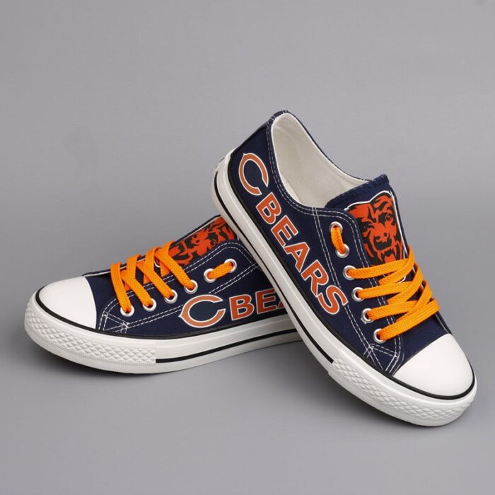 Chicago Bears Men's Shoes Low Top Canvas Shoes