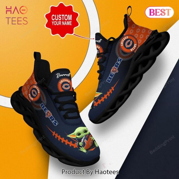 Chicago Bears NFL Custom Name Max Soul Shoes