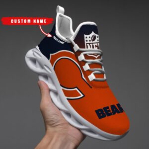 Chicago Bears Personalized Custom Name Max Soul Shoes