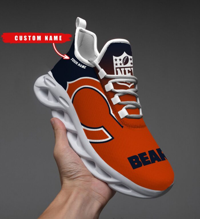 Chicago Bears Personalized Custom Name Max Soul Shoes