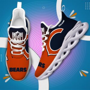 Chicago Bears Personalized Custom Name Max Soul Shoes