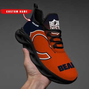 Chicago Bears Personalized Custom Name Max Soul Shoes