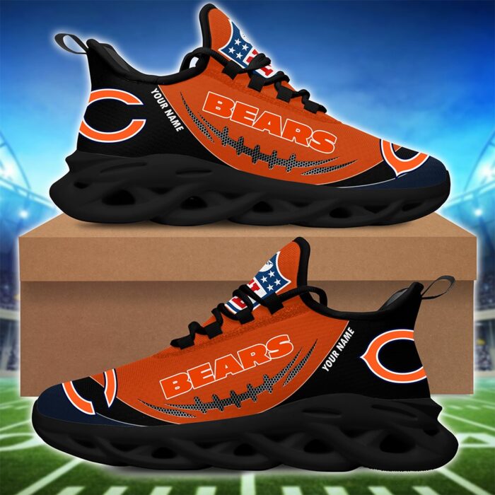 Chicago Bears Personalized NFL Max Soul Shoes