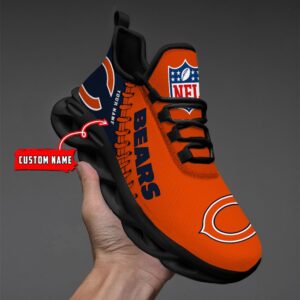 Chicago Bears Personalized NFL Max Soul Shoes Ver 2