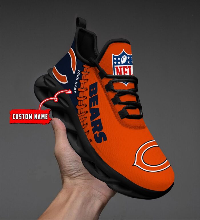 Chicago Bears Personalized NFL Max Soul Shoes Ver 2