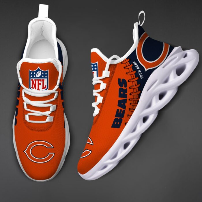 Chicago Bears Personalized NFL Max Soul Shoes Ver 2