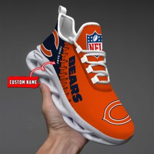 Chicago Bears Personalized NFL Max Soul Shoes Ver 2