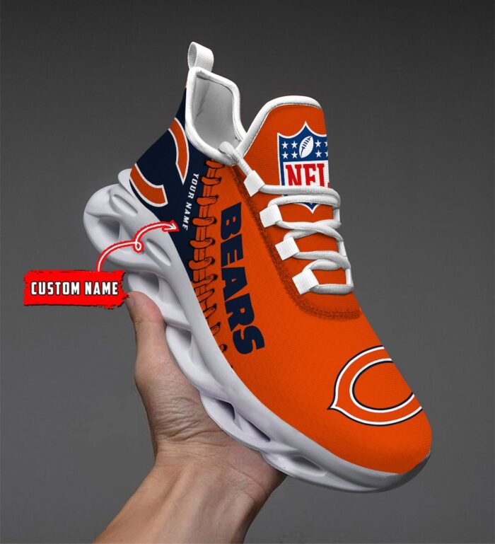 Chicago Bears Personalized NFL Max Soul Shoes Ver 2