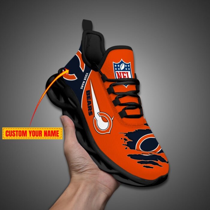 Chicago Bears Personalized NFL Max Soul Shoes for Fan