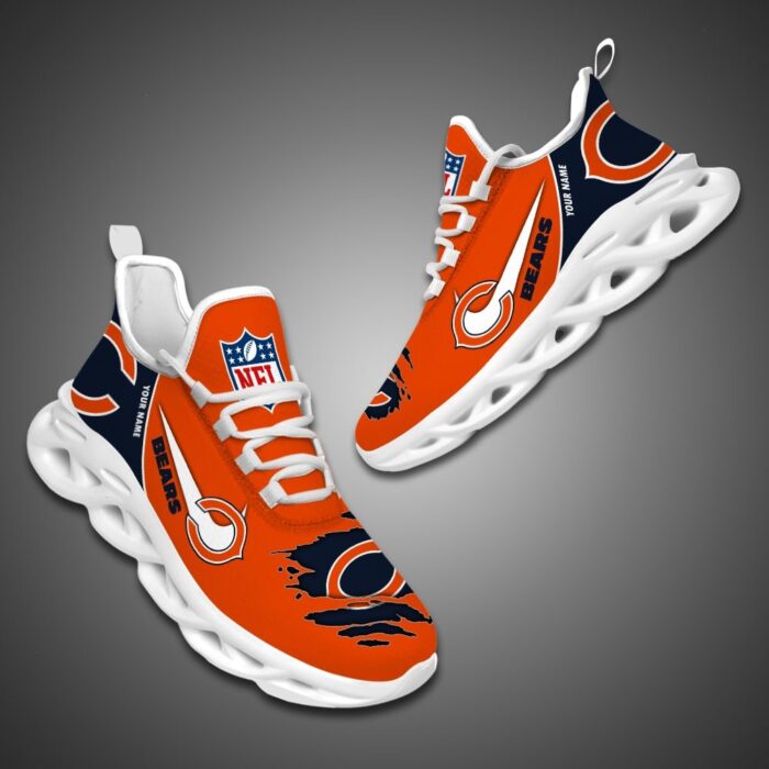 Chicago Bears Personalized NFL Max Soul Shoes for Fan