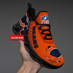 Chicago Bears Personalized NFL Max Soul Shoes for NFL Fan