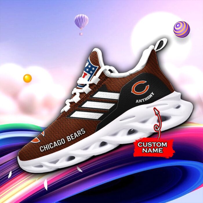 Chicago Bears Personalized NFL Max Soul Sneaker for Fans