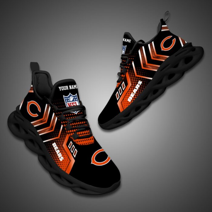 Chicago Bears Personalized NFL Metal Style Design Max Soul Shoes