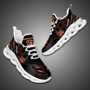 Chicago Bears Personalized NFL Neon Light Max Soul Shoes